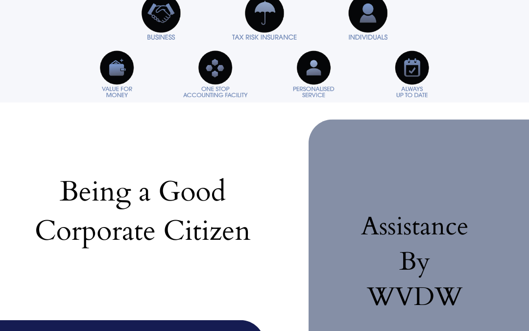 Being A Good Corporate Citizen